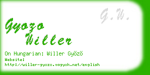 gyozo willer business card